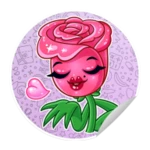 flower wastickerapps android application logo